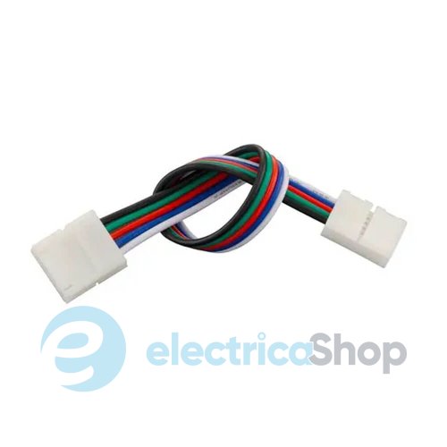 Конектор для світлодіодних стрічок BIOM SC-22-SW-15-5 10mm RGBW 2joints wire (провід-2 затискачі)