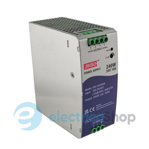 Блок питания на DIN рейке 12V/DC 240W (230V~) Jinbo JDV-12240DR (21100)