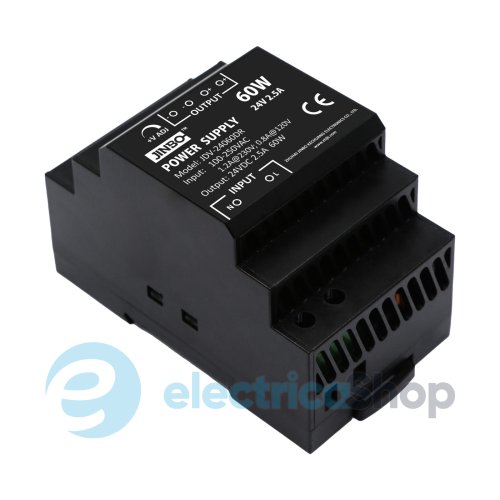 Блок питания на DIN рейке 24V/DC 60W (230V~) Jinbo JDV-24060DR (19569)