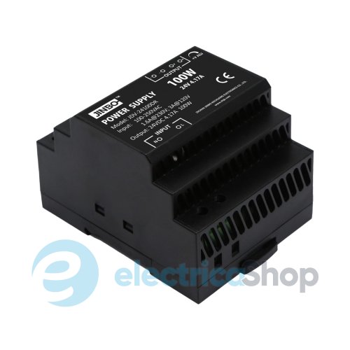 Блок питания на DIN рейке 24V/DC 100W (230V~) Jinbo JDV-24100DR (19570)