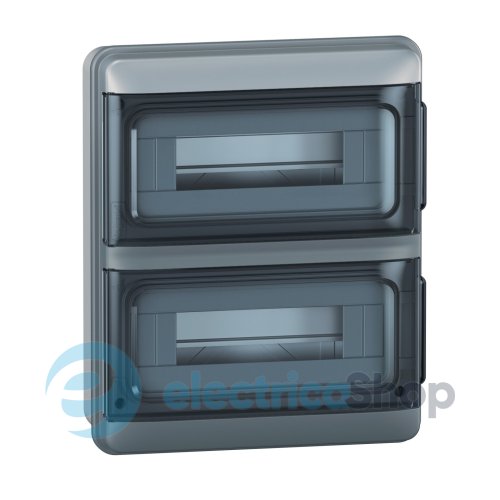 Щиток распределительный IP65 2 ряда х 12 модулей, Plexo S Legrand 601894, пластиковый, с клеммами N+Pe