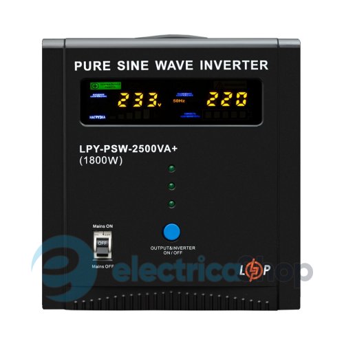 ИБП Logic Power LPY-PSW-2500VA+ (1800Вт) 10A/20A с правильной синусоидой 24V