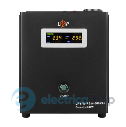 ДБЖ Logic Power з правильною синусоїдою 12V LPY-W-PSW-800VA+(560Вт)5A/15A