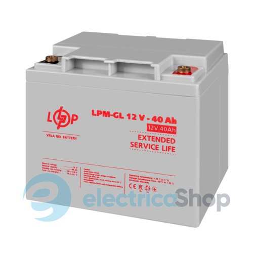 Акумулятор гелевий LPM-GL 12V - 40 Ah