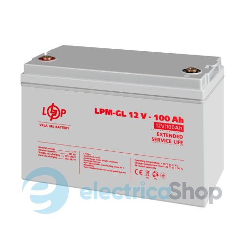 Аккумулятор гелевый LPM-GL 12V - 100 Ah