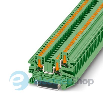 Проходная клемма, DIN, PTV 2,5-TWIN GN Phoenix Contact 1291498