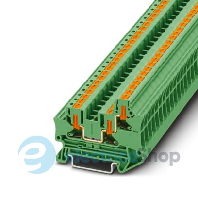 Проходная клемма, DIN, PTV 4-TWIN GN Phoenix Contact 1291853