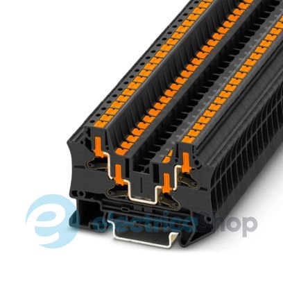 Прохідна клема, DIN, PTV 4-QUATTRO BK Phoenix Contact 1291898
