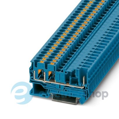 Проходная клемма, DIN, PT 4-TWIN/1P BU Phoenix Contact 3212201
