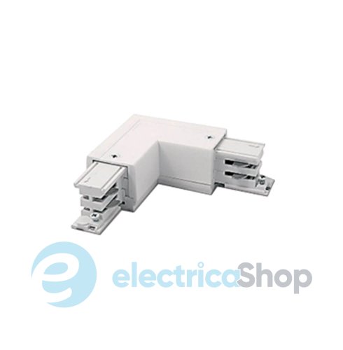 Конектор L-подібний Viokef Trackline Electrical Connector L White 02/0011