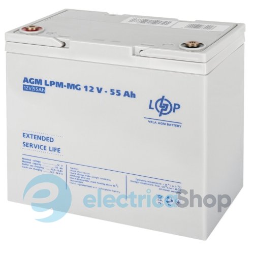 Акумулятор мультигелевий LPM-MG 12V - 55 Ah
