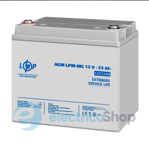 Акумулятор мультигелевий LPM-MG 12V - 33 Ah