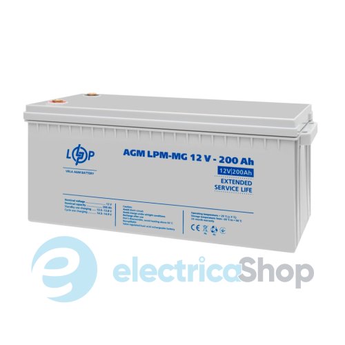 Акумулятор мультигелевий LPM-MG 12V - 200 Ah