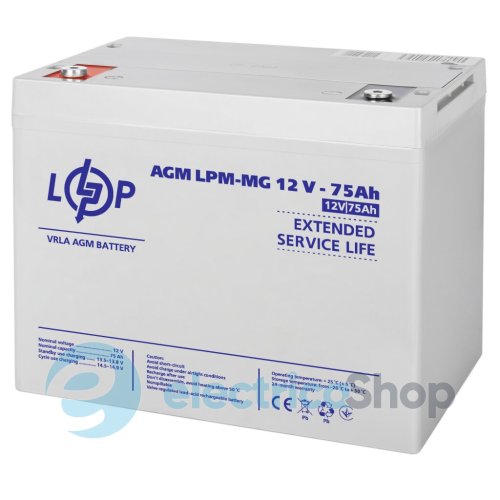 Акумулятор мультигелевий LPM-MG 12V - 75 Ah