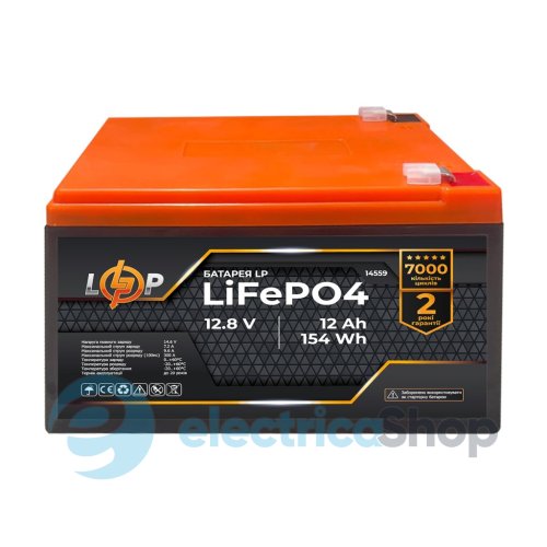 Акумулятор LP LiFePO4 12V (12,8V) - 12 Ah (154Wh)
