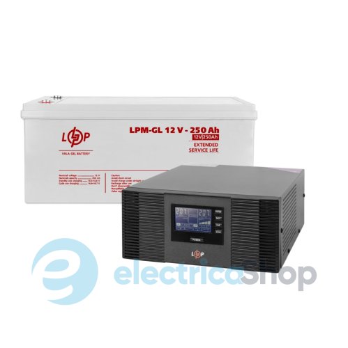 Комплект резервного питания ИБП 12V + мультигелевая батарея (UPS B1500 + АКБ GL 3000W)