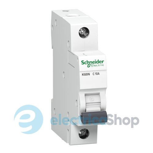 Автоматичний вимикач 1-п, 10А, C, 6kA, Acti9 K60N Schneider Electric A9K02110