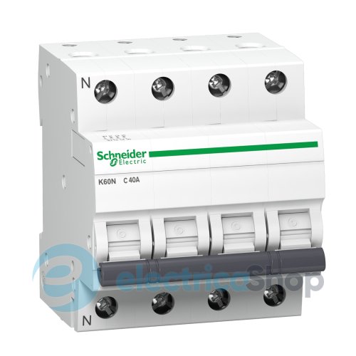 Автоматический выключатель 4-п, 40А, C, 6kA, Acti9 K60N Schneider Electric A9K02440