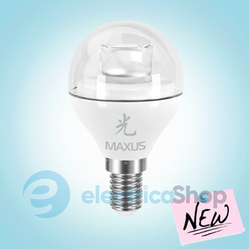 Лампа cвітлодіодна MAXUS LED G45 4W 5000K 220V E14 AP (1-LED-430)