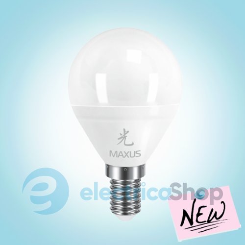 Лампа cвітлодіодна MAXUS LED G45 F 5W 3000K 220V E14 AP (1-LED-439)