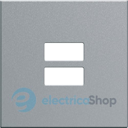 Накладка для розеток USB Lumina/Gallery, Hager WXD112T, срібна