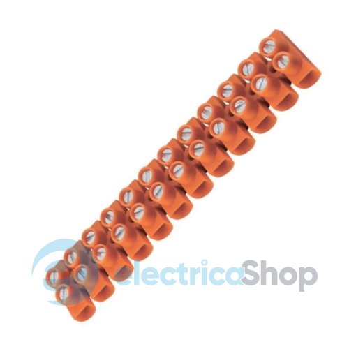Клемна колодка ділима, 12 груп x 4mm2  e.tc.stand.12.4.orange, 400V/3А, помаранчева