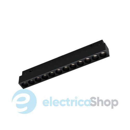 Магнитный трековый светильник Lumineka DOTS 235mm 12W 1020Lm 3000K MONO-DT-235-3K-BK