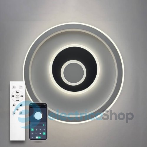 Потолочный светильник Luminaria BRAVE 80W R400 APP WHITE/BLACK 220V IP20 с пультом ДУ