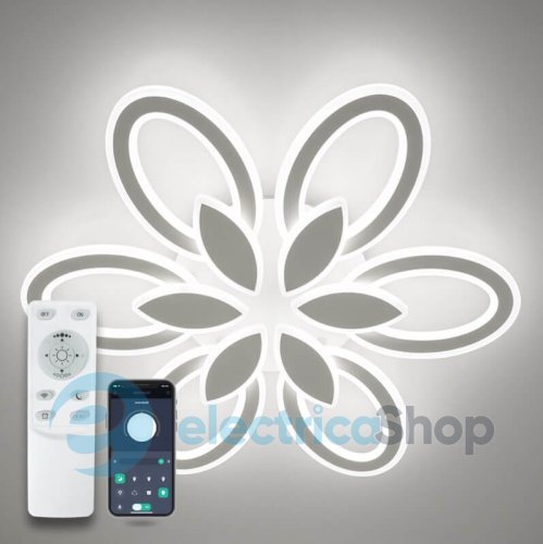 Світильник стельовий Luminaria AURORA DOUBLE 120W 6F 620/80 WHITE 220V IP20 з пультом ДК