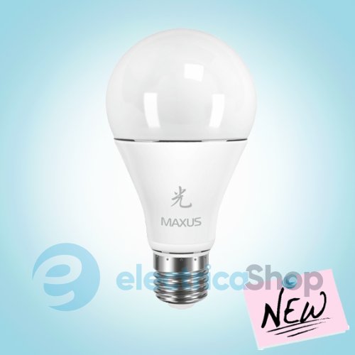 Лампа светодиодная MAXUS LED A65 12W 3000K 220V E27 AP (1-LED-461)