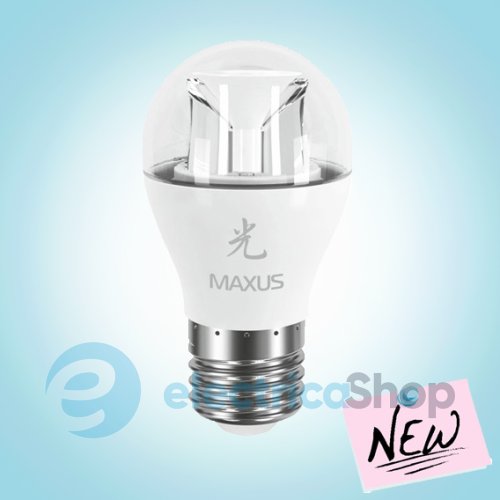 Лампа cвітлодіодна MAXUS LED G45 6W 3000K 220V E27 AP (1-LED-437)