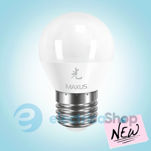 Лампа cвітлодіодна MAXUS LED G45 F 5W 4100K 220V E27 AP (1-LED-441)