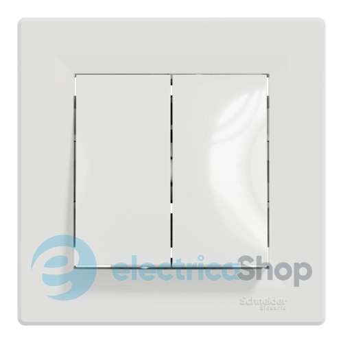 Выключатель 2-кл. Asfora Schneider Electric EPH0300121 белый