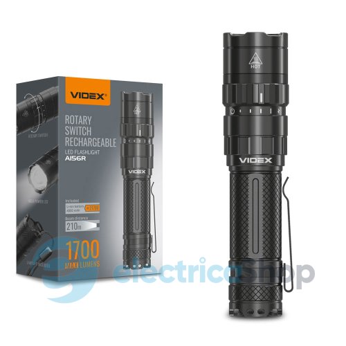 Портативный светодиодный фонарик VIDEX VLF-A156R 1700Lm 6500K