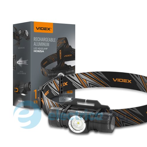 Налобний світлодіодний ліхтарик VIDEX VLF-H065A 1200Lm 5000K (27213)