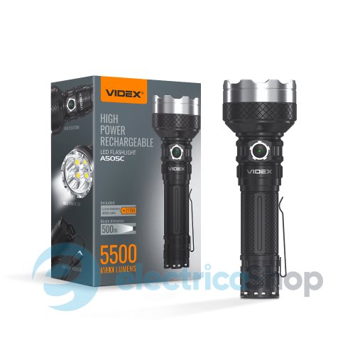 Портативный светодиодный фонарик VIDEX VLF-A505C 5500Lm 5000K