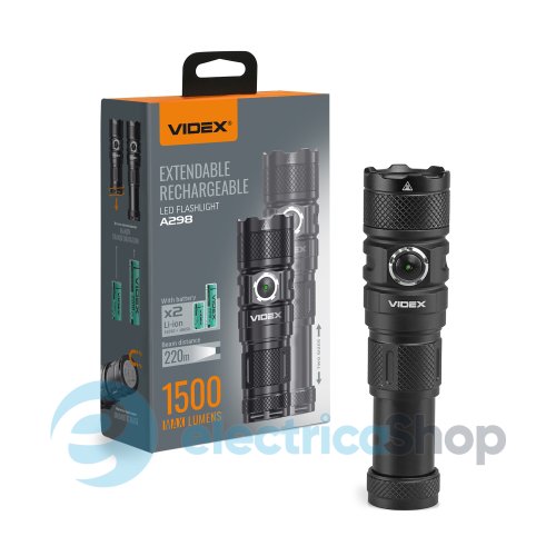 Портативный светодиодный фонарик VIDEX VLF-A298 1500Lm 5000K