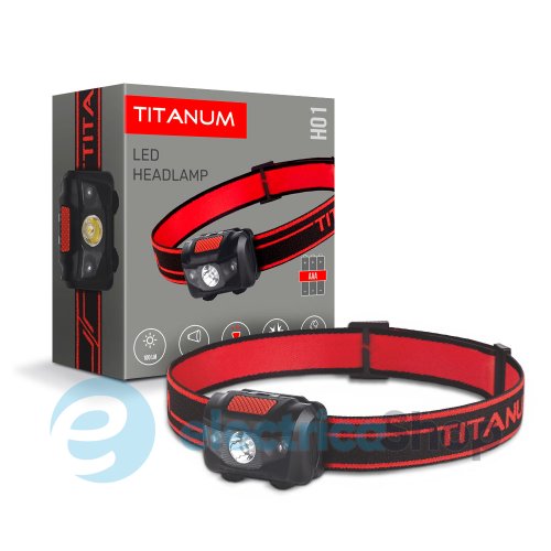Налобний світлодіодний ліхтарик TITANUM TLF-H01 100Lm 6500K