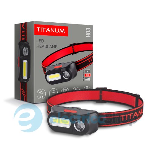 Налобный светодиодный фонарик TITANUM TLF-H03 180Lm 6500K