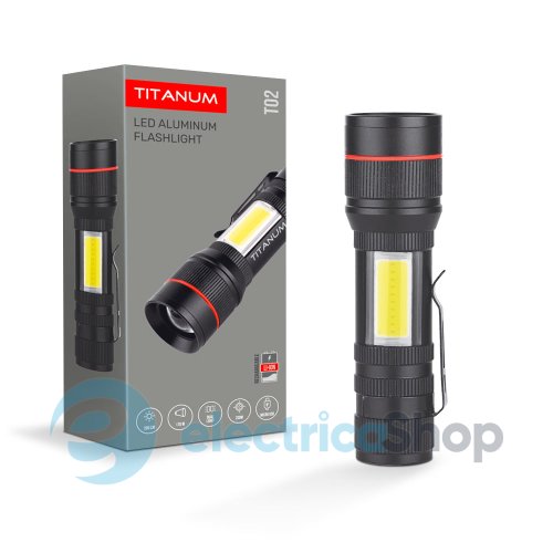 Портативний світлодіодний ліхтарик TITANUM TLF-T02 200Lm 6500K (27317)