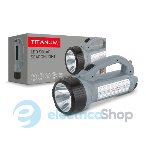 Портативний фонарик із сонячною батареєю TITANUM TLF-T09SO