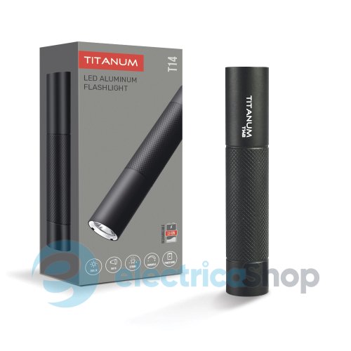 Портативный светодиодный фонарик TITANUM TLF-T14B 300Lm 5000K Black