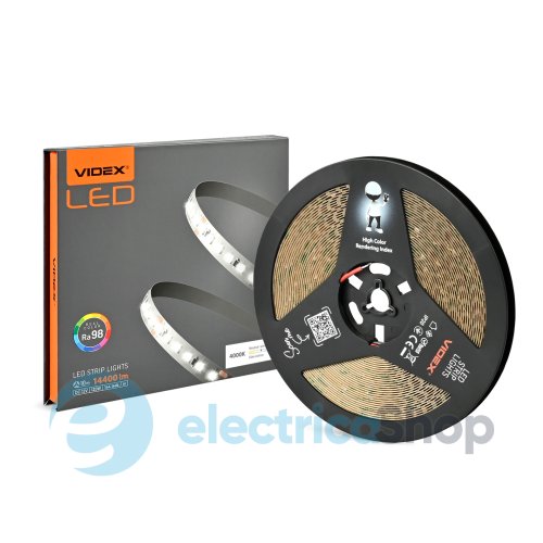 LED стрічка VIDEX DC12V 120W 10M 4000K Ra98 IP20 (VL-LST28144-12124-B10) (28215)