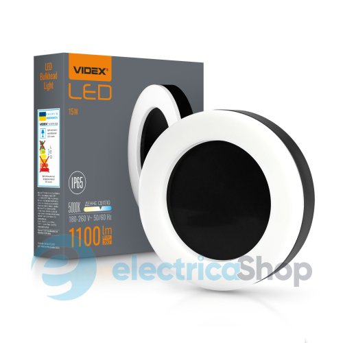 Уличный светильник VIDEX ART IP65 15W 5000K Black VL-BHFR-155B