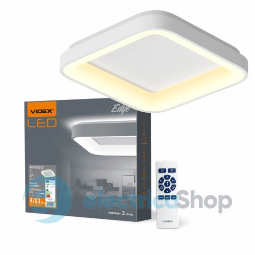 Настінно-стельовий світильник VIDEX EDGE-SC-72W-WHITE VLE-ESC-72W (27664)