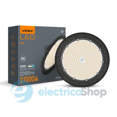 LED-світильник висотний VIDEX High Bay 150W 5000K 27000Lm чорний VL-HB01-1505B