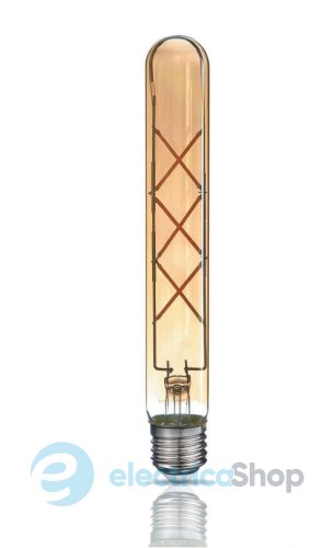 Светодиодная лампа TITANUM Filament T30 6W E27 2200K бронза
