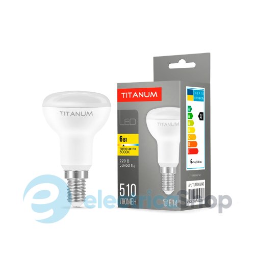 Светодиодная лампа TITANUM R50 6W E14 3000K