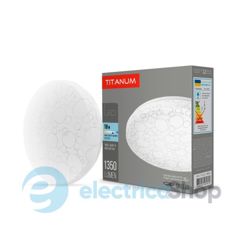 LED светильник настенно-потолочный TITANUM 18W 5000K Кольца (26692)