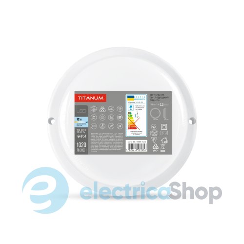Настінно-стельовий світильник TITANUM 12W 6500K TL-BHR-126 LED IP54
